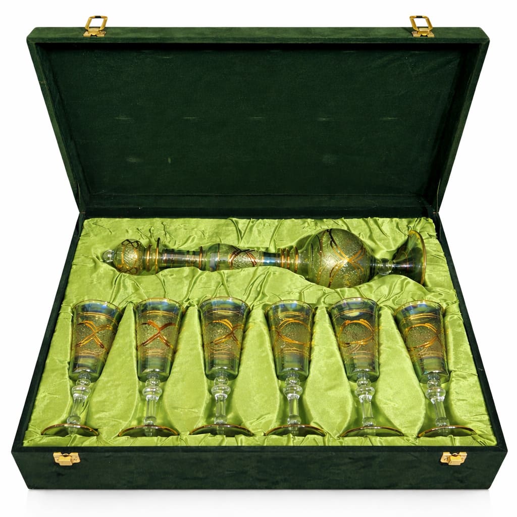 decantador verde funda