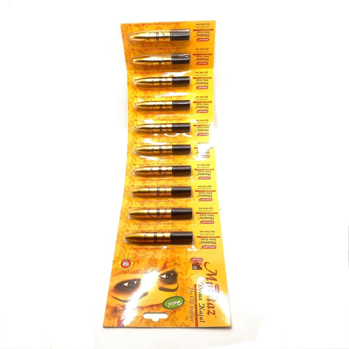 Delineador de ojos árabe Khol Khojati Delux Kajal Natural pack