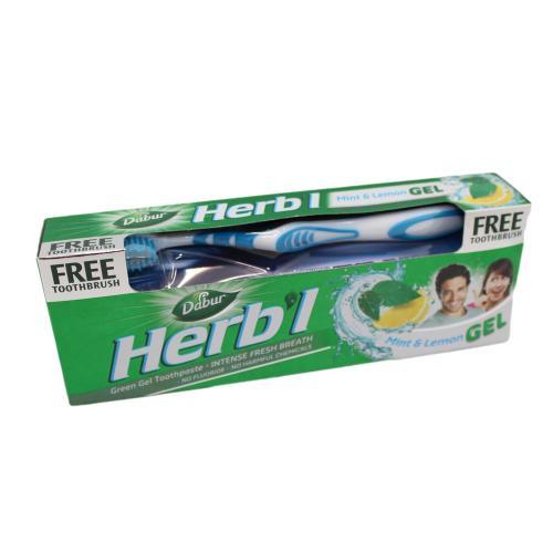 Dentífrico natural ayurvédico DABUR - Menta & Limón