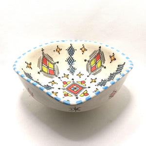 Ensaladera marroquí de cerámica de Fez 20x20cm