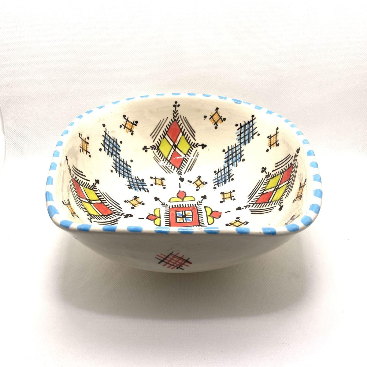 Ensaladera marroquí de cerámica de Fez 20x20cm