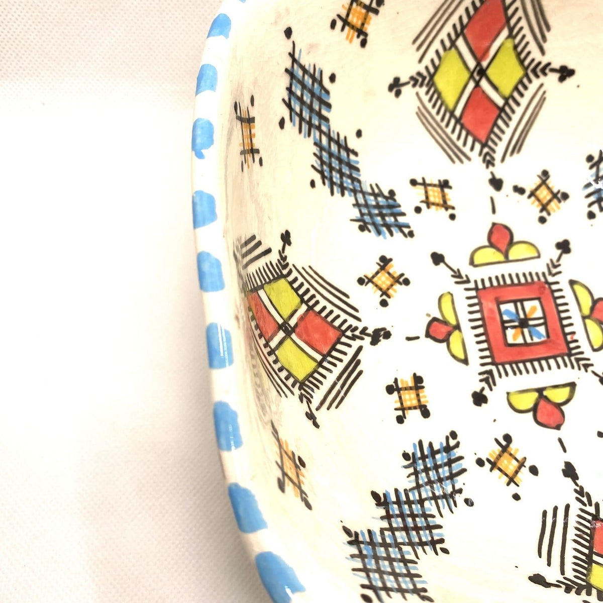 Ensaladera marroquí de cerámica de Fez 20x20cm