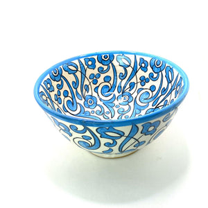 Ensaladera marroquí de cerámica Fez azul 25cm