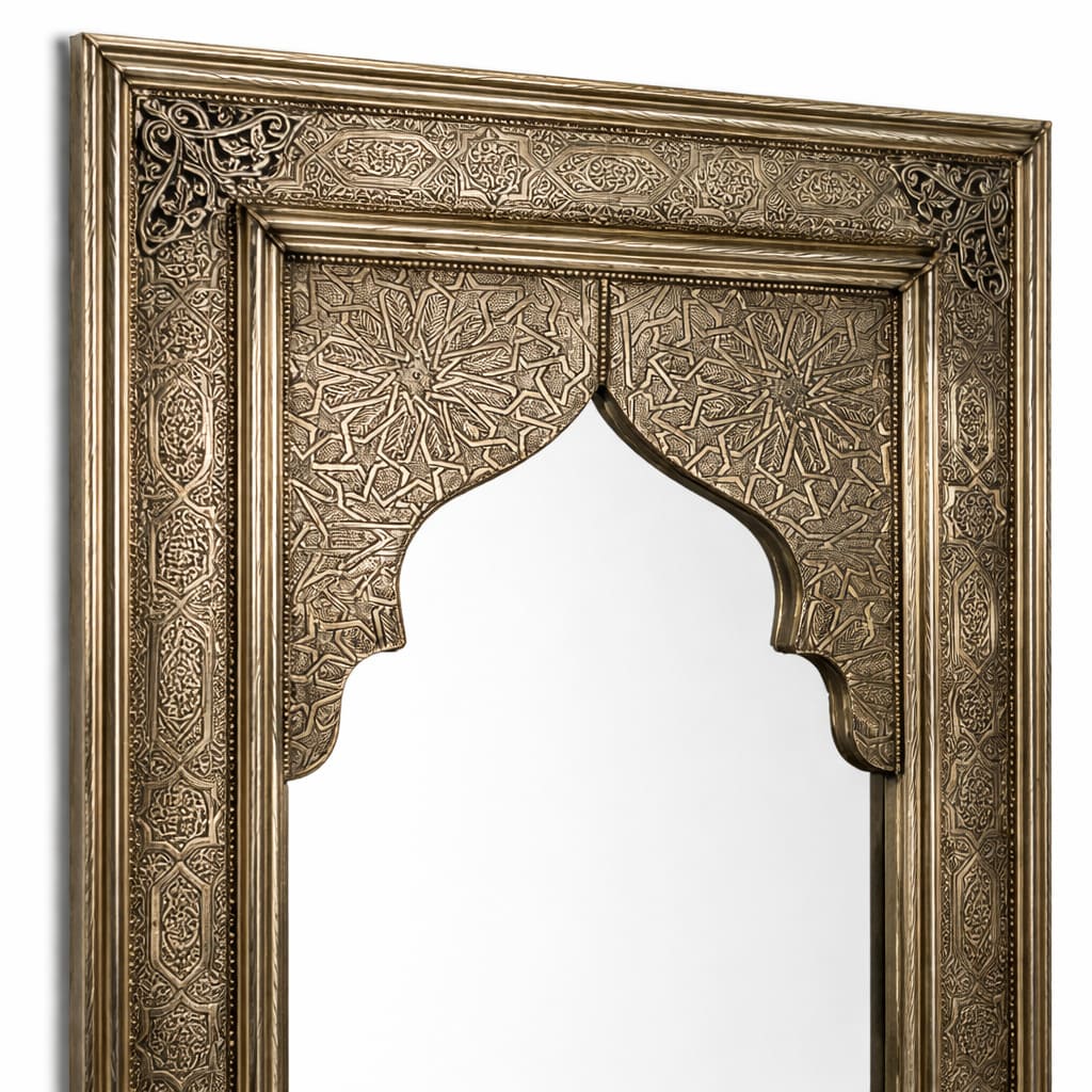 espejo árabe alpaca alargado amizmiz detalle
