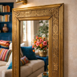 espejo árabe alpaca dorado Ourika escena