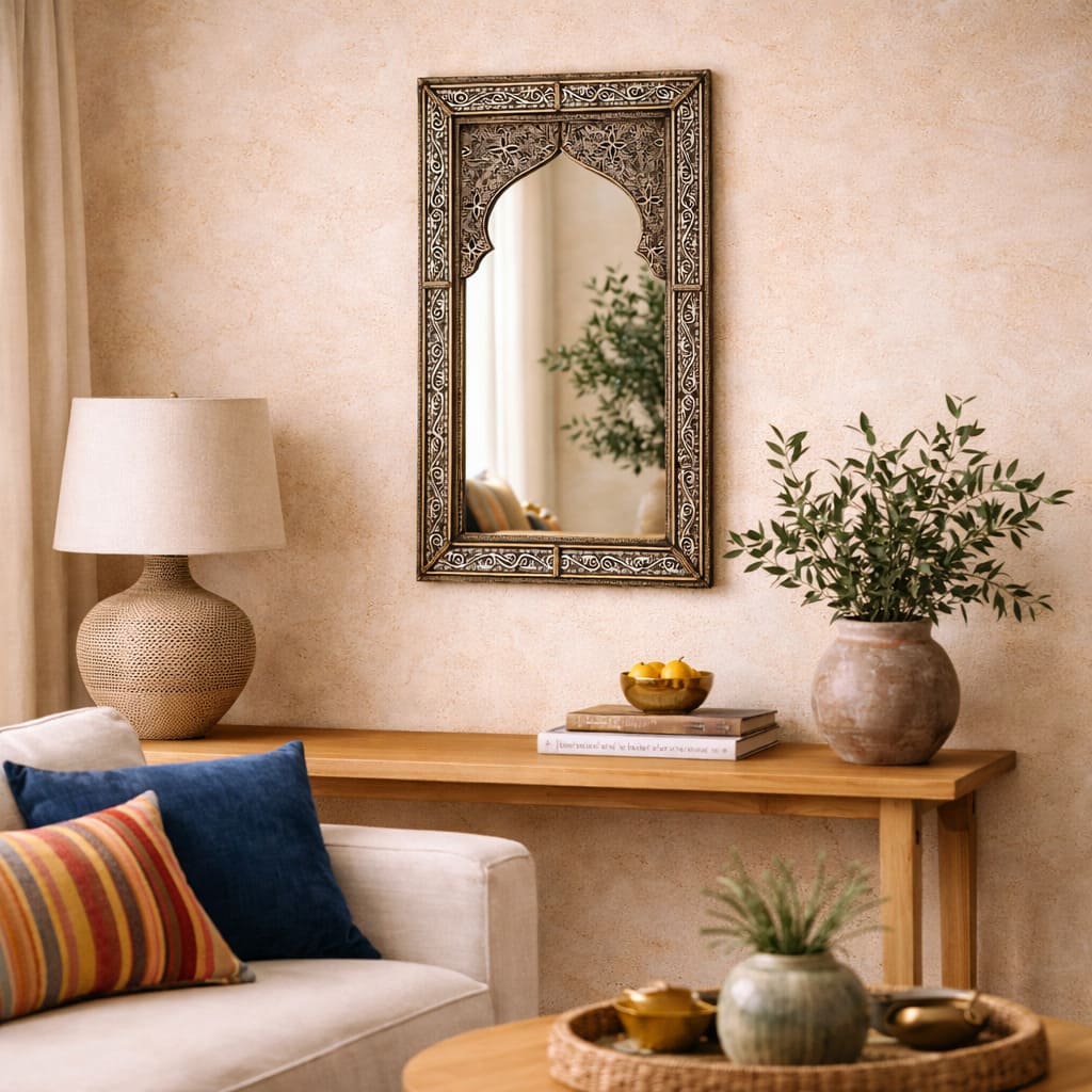 espejo árabe alpaca imlil escena