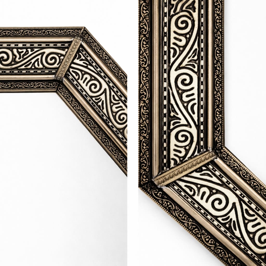 espejo árabe octogonal ben haddou detalle