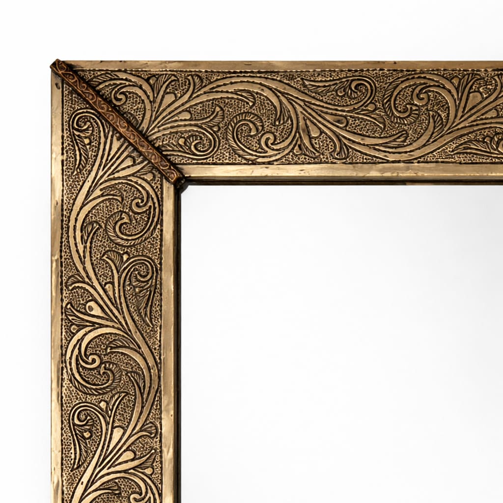 espejo árabe rectangular tamri detalle