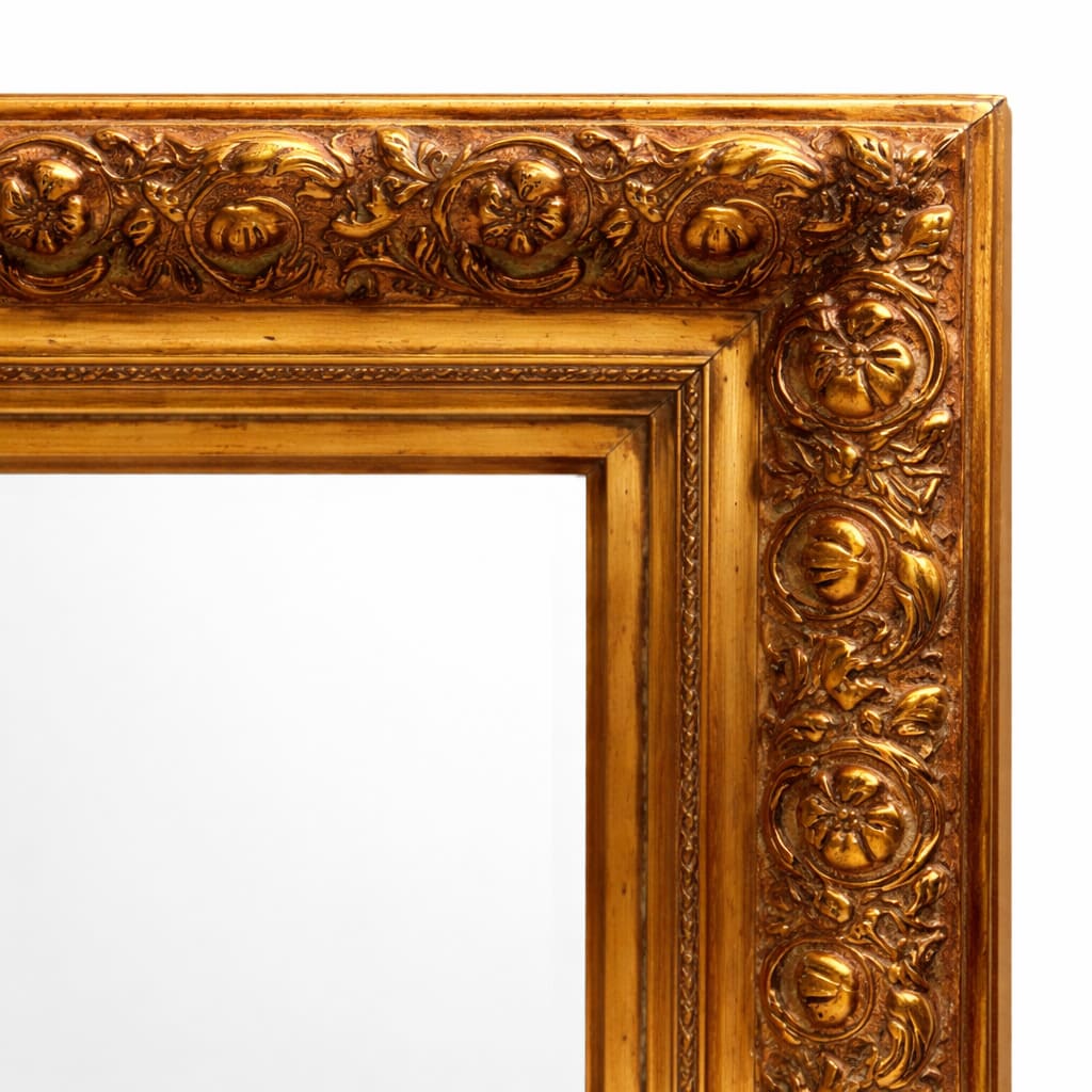 espejo madera dorada 80cm