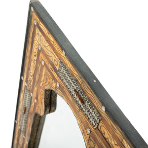 Espejo marroquí arco artesano de hueso