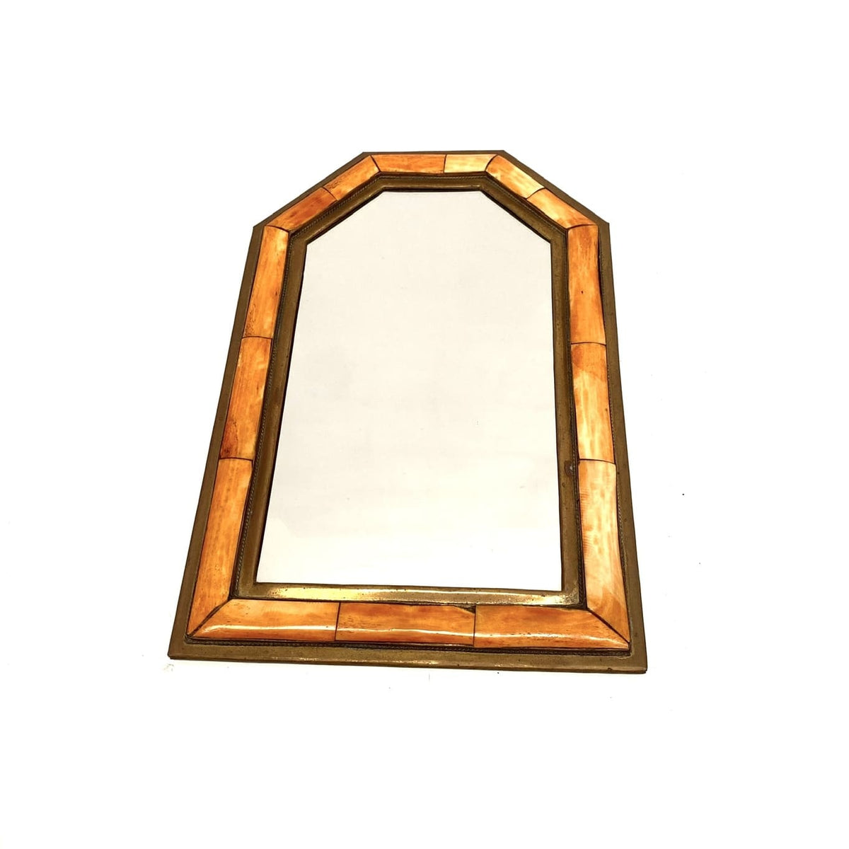 Espejo marroquí artesanal hueso