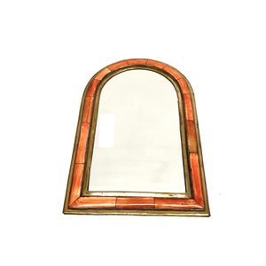Espejo marroquí de hueso naranja 34x23
