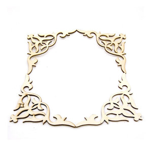 Esquinera de Madera Laminada - Celosía Barroco - 12x12cm