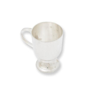 Hochwertige arabische Kiste mit 6 Nickelbechern mit Griffen