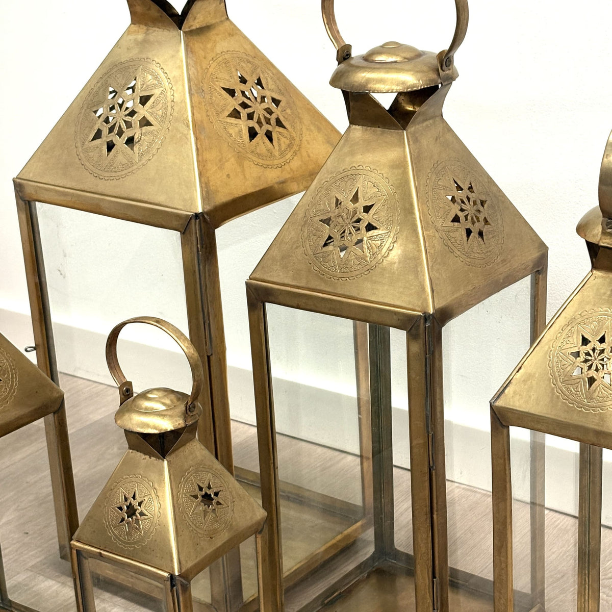 farol árabe de cobre KBD5 detalle