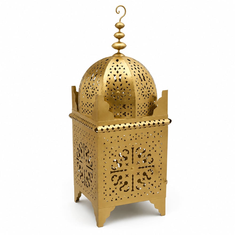farol árabe de forja oro