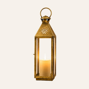 farol árabe KBD dorado velas
