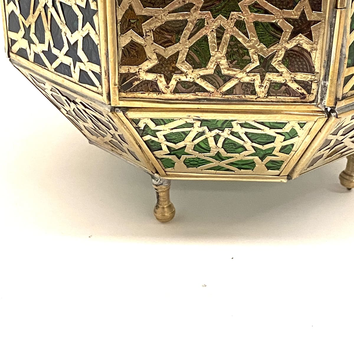 Farol Árabe de Latón Octogonal 38cm | Lámparas Árabes