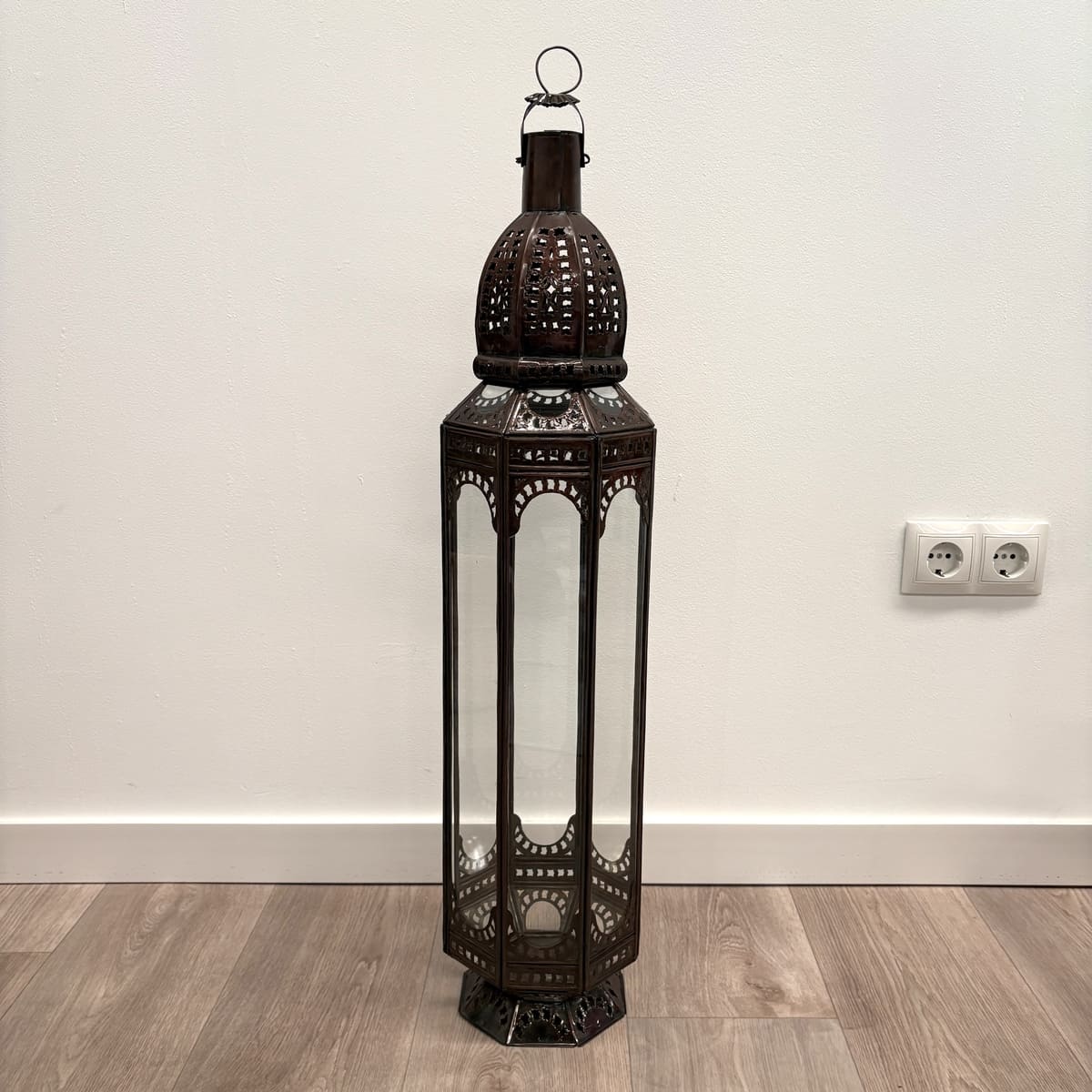 farol marroquí alargado karim 80