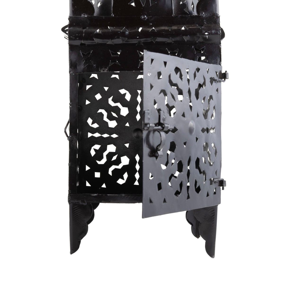 Farol marroquí cuadrado de hierro para vela - 9 Tamaños