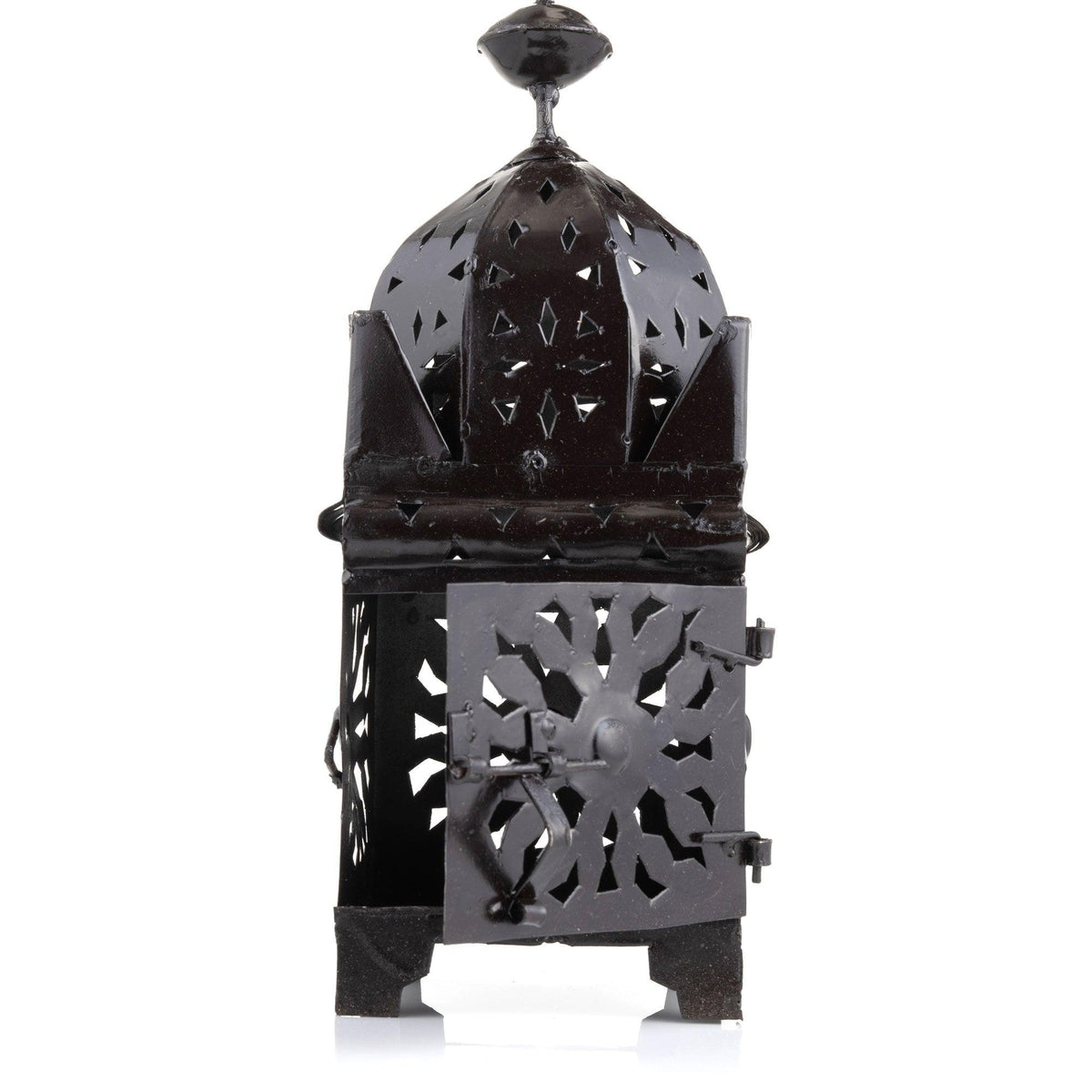 Farol marroquí cuadrado de hierro para vela - 9 Tamaños