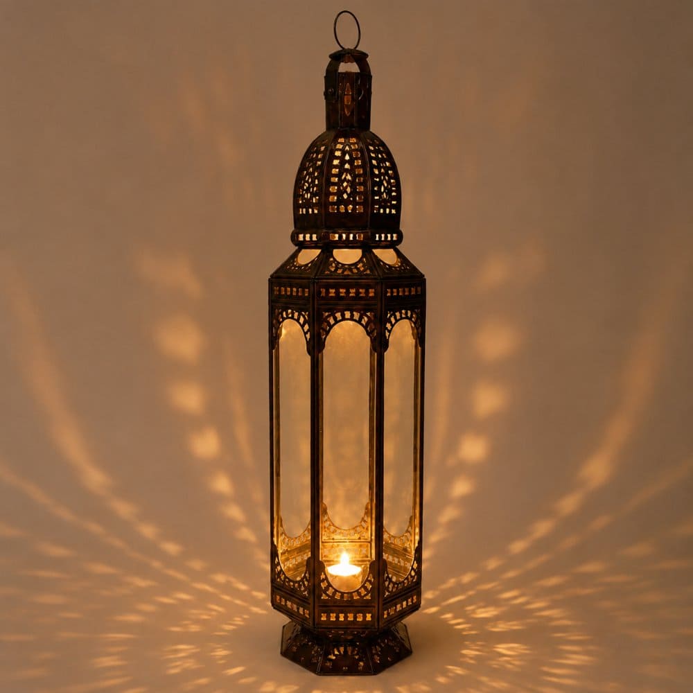 farol marroquí karim alargado 70cm