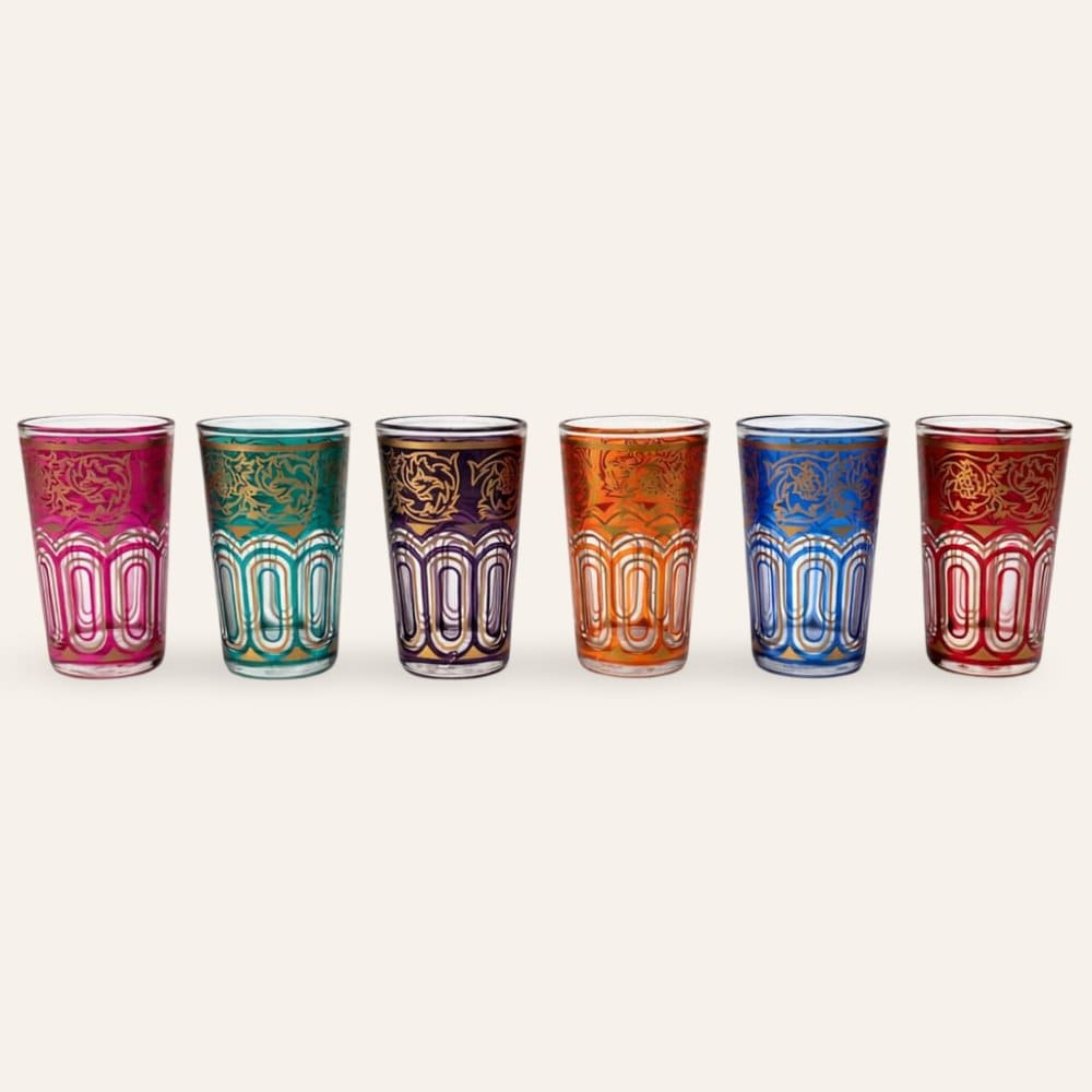 FATH juego 6 vasos té moruno