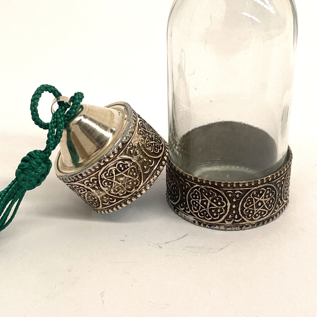 frasco de especias grande decorado