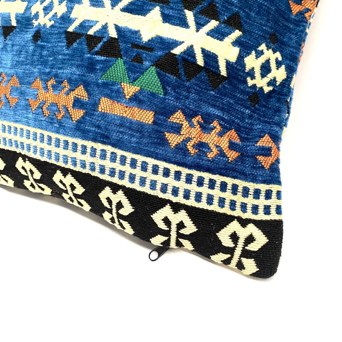 Funda de cojín árabe azul marino bereber