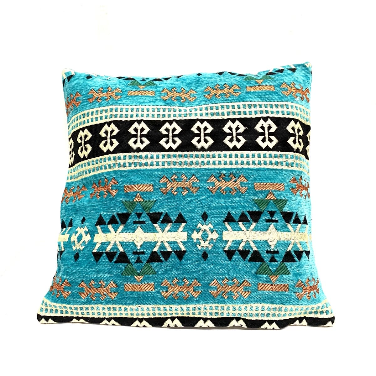 funda de cojín árabe bereber turquesa