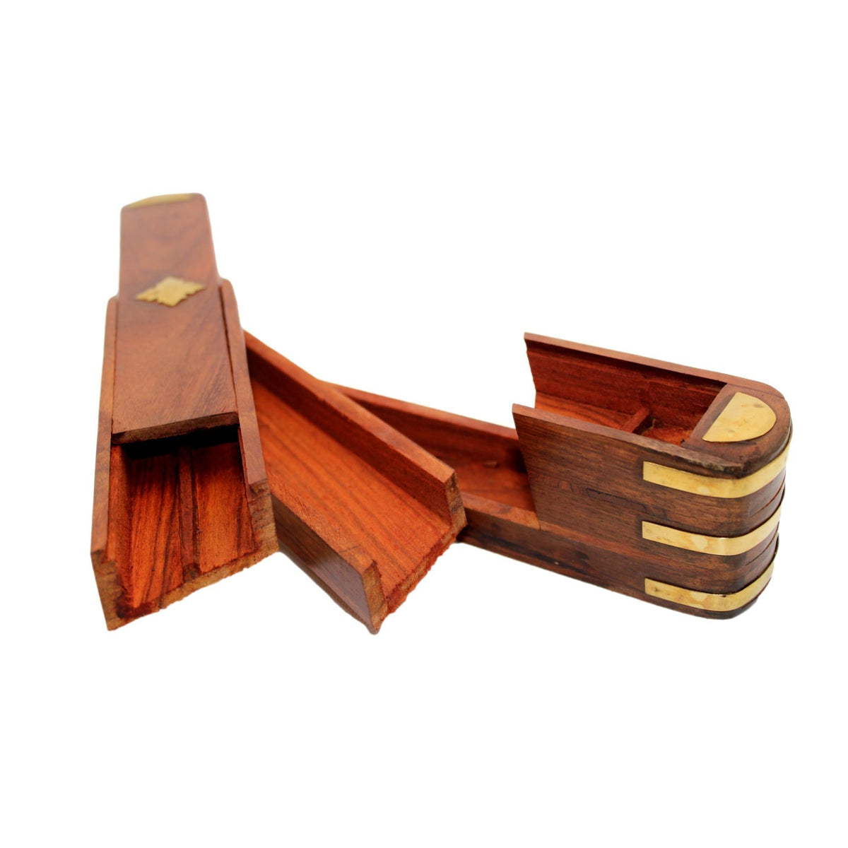 Incensario lapicero de madera rotatorio