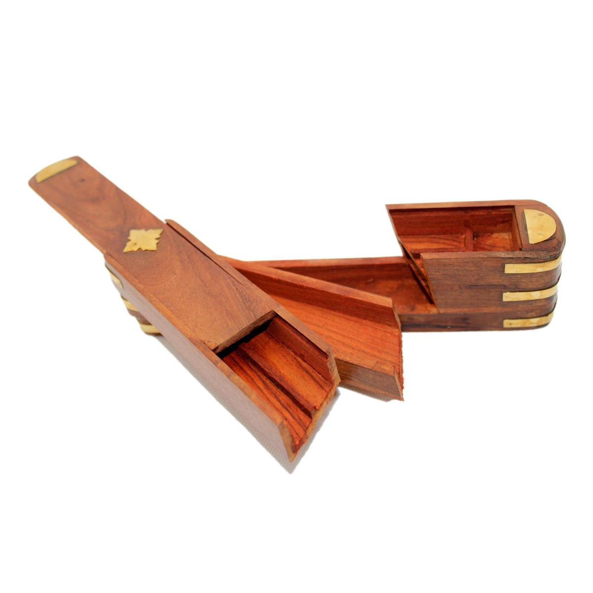 Incensario lapicero de madera rotatorio