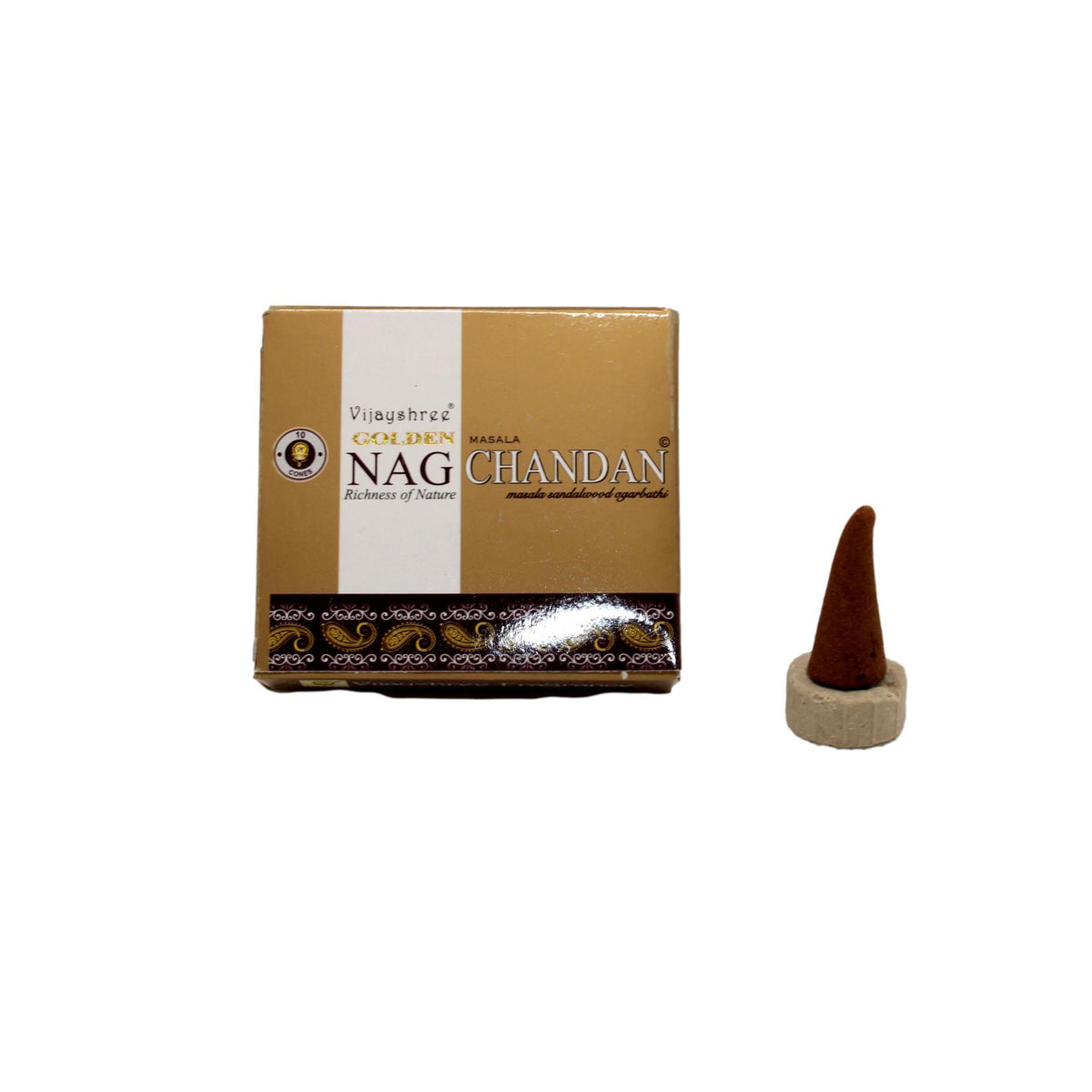 Incienso en conos Golden Nag Chandan Vijayshree