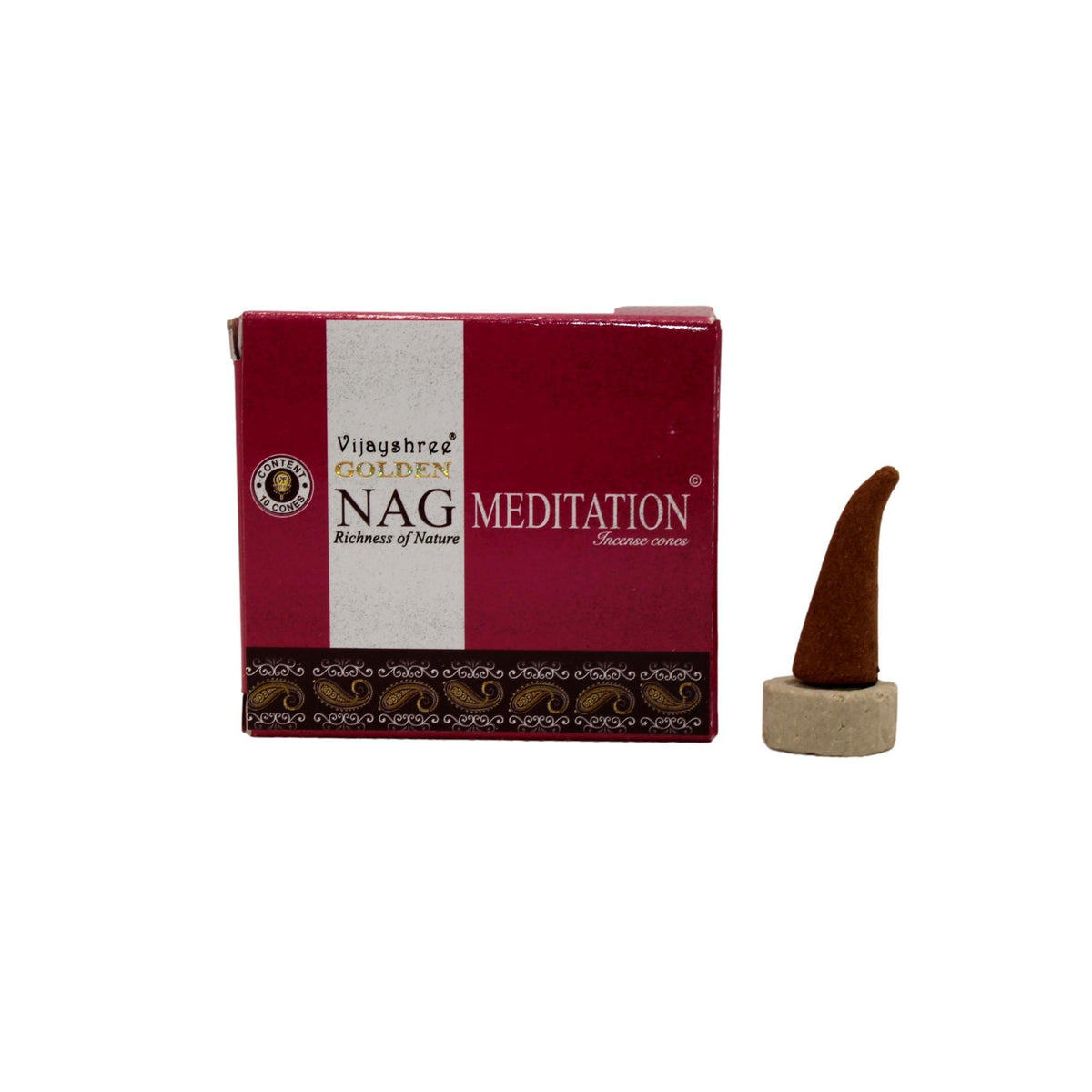 Incienso en conos Golden Nag Meditation
