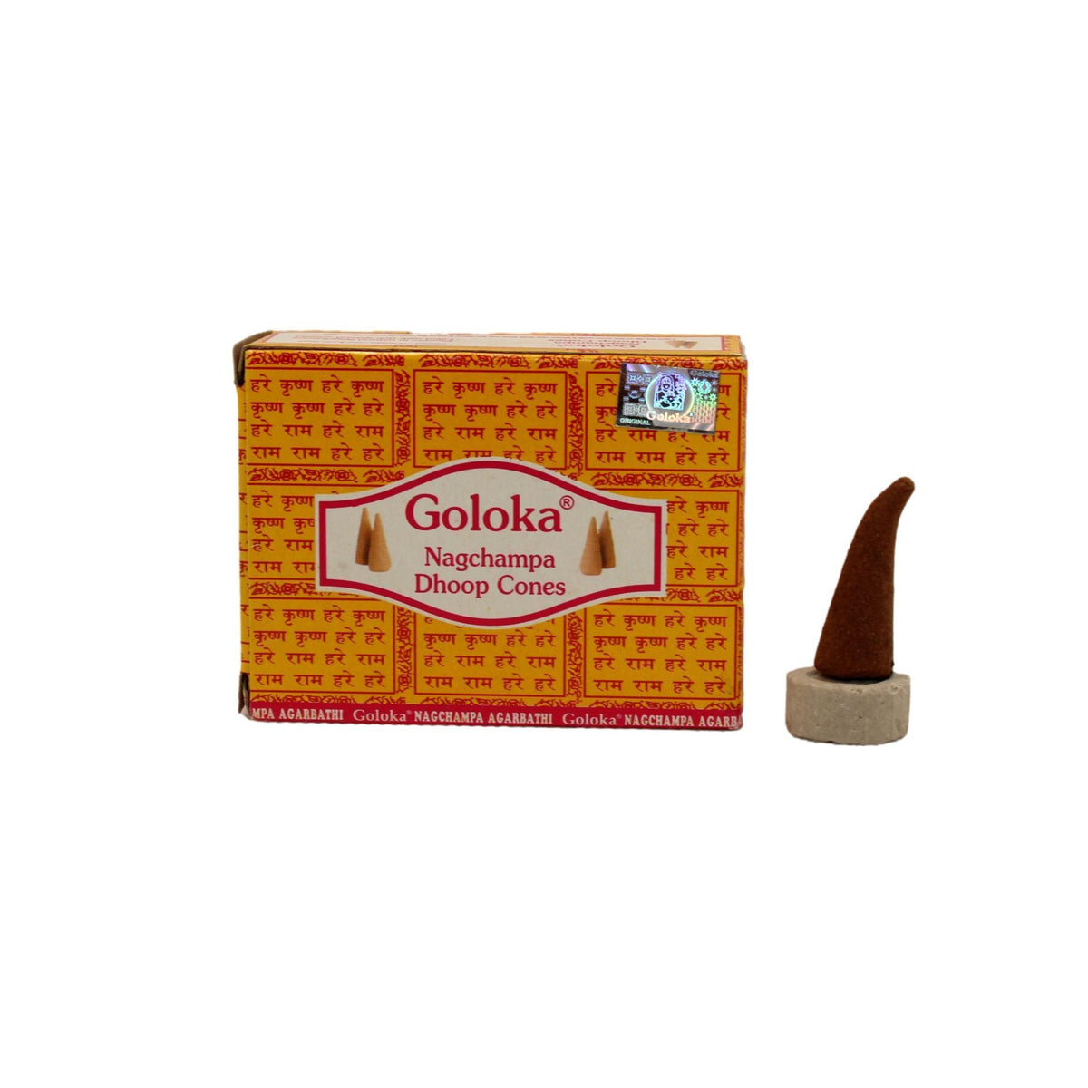 Incienso en conos Goloka Nagchampa