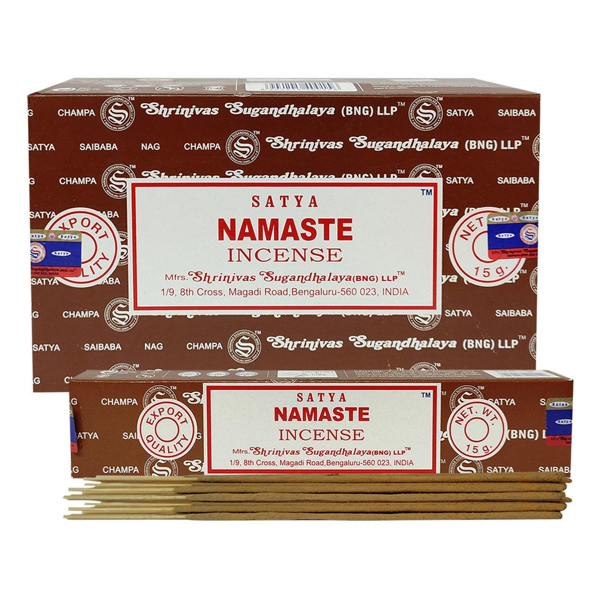 Incienso Namaste Satya en varitas