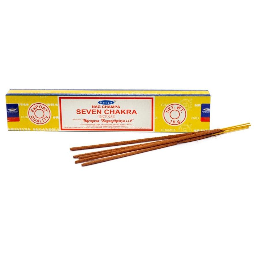 Incienso Seven Chakra Satya en varillas
