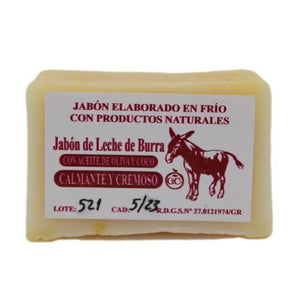 Jabón de leche de burra con aceite de oliva y coco