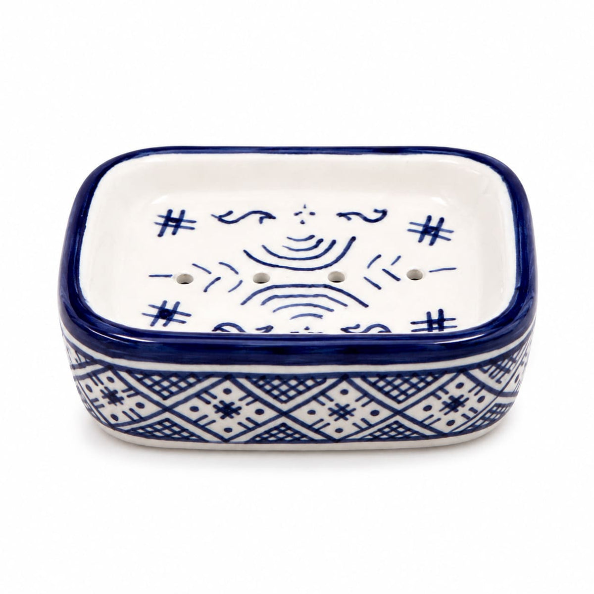 jabonera marroquí Fez Azul y Blanco