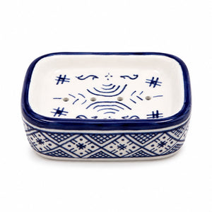 jabonera marroquí Fez Azul y Blanco