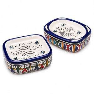 jabonera marroquí Fez multicolor pareja