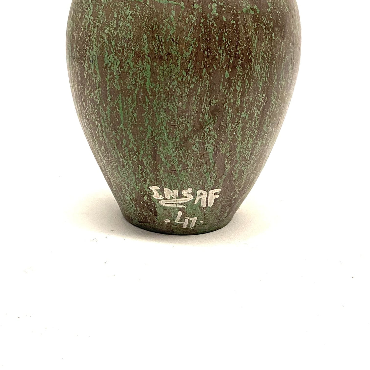 jarrón turco firmado artista