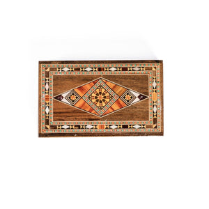 Intarsien-Schmuckkästchen Damaskus-Design