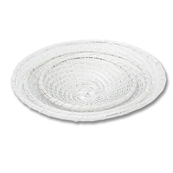 Juego de 3 cestas paneras de anea