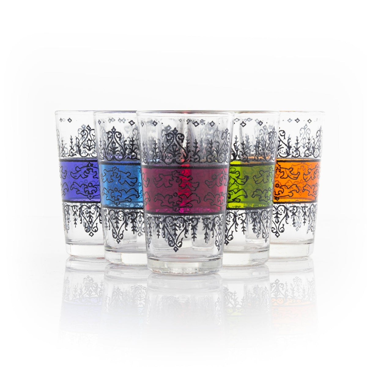 Juego de 6 vasos árabes de té