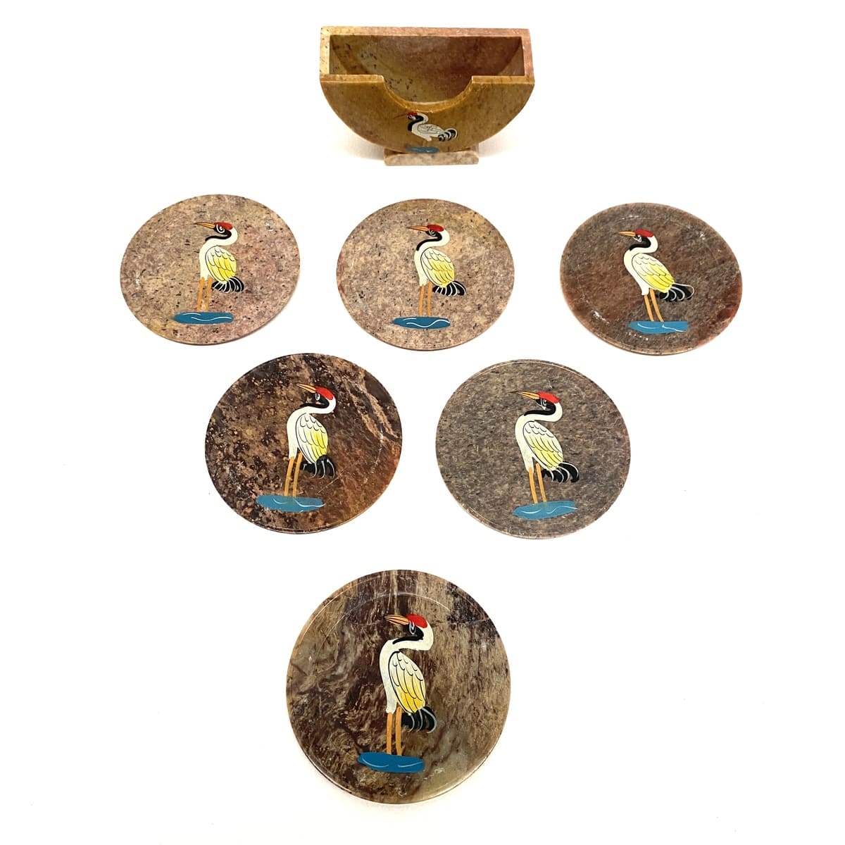 Juego 6 Posavasos Onix Garza artesanía