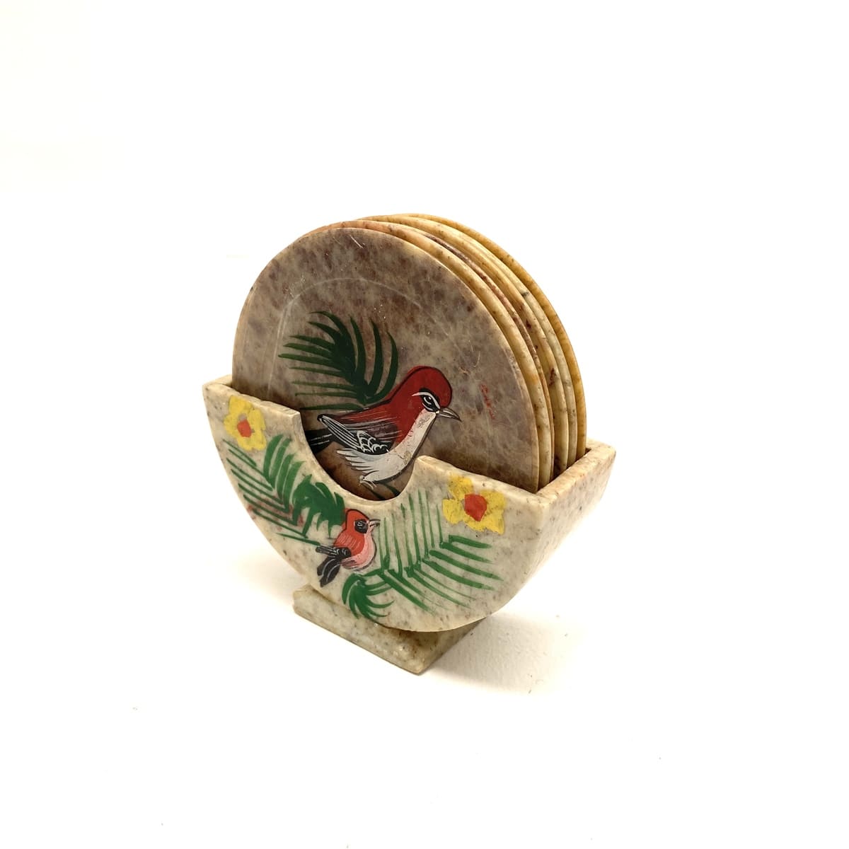 juego de posavasos onix pájaro piedra