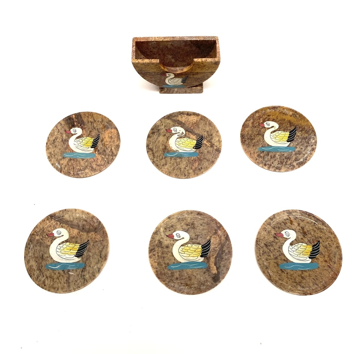 Juego de 6 Posavasos Onix Pato