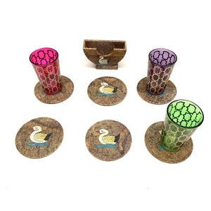 Juego de 6 Posavasos Onix Pato