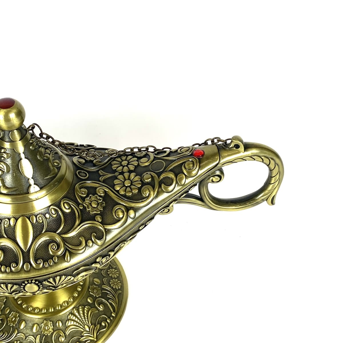 lámpara aladino gigante dorada extremo